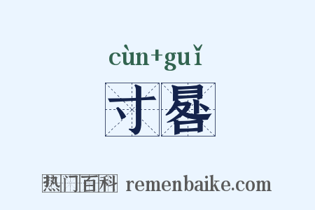 寸晷是什么意思的图片